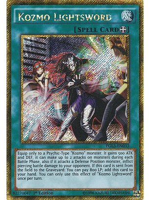 Kozmo Lightsword - PGL3-EN033 - Gold Secret Rare