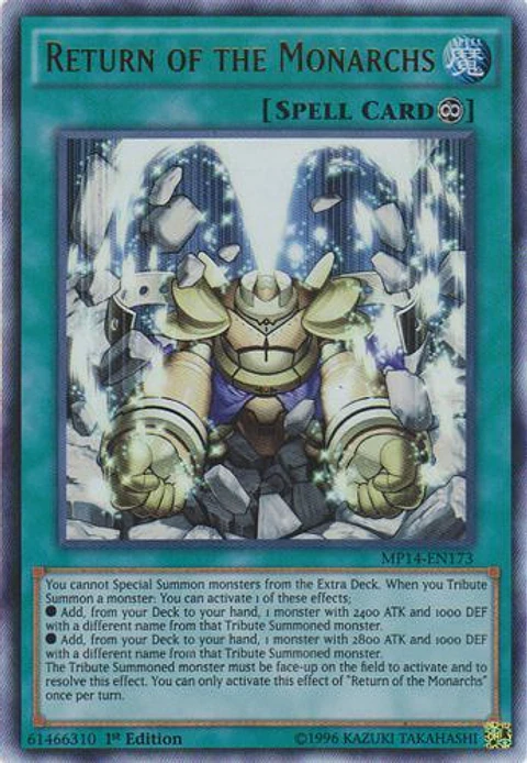 Return of the Monarchs - MP14-EN173 - Ultra Rare