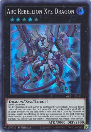 Arc Rebellion Xyz Dragon - MP21-EN191 - Super Rare  1