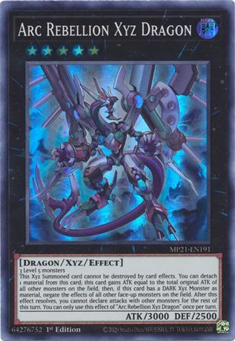 Arc Rebellion Xyz Dragon - MP21-EN191 - Super Rare 