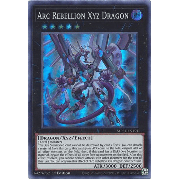 Arc Rebellion Xyz Dragon - MP21-EN191 - Super Rare 