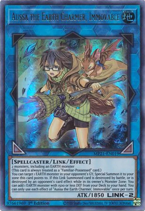 Aussa the Earth Charmer, Immovable - MP21-EN019 - Ultra Rare