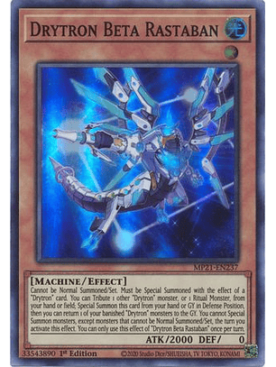 Drytron Beta Rastaban - MP21-EN237 - Super Rare
