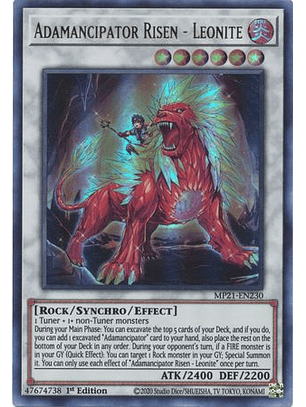 Adamancipator Risen - Leonite - MP21-EN230 - Ultra Rare