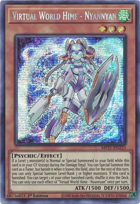 Virtual World Hime - Nyannyan - MP21-EN223 - Prismatic Secret Rare 