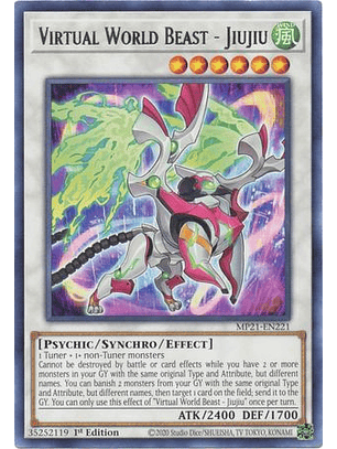 Virtual World Beast - Jiujiu - MP21-EN221 - Rare 
