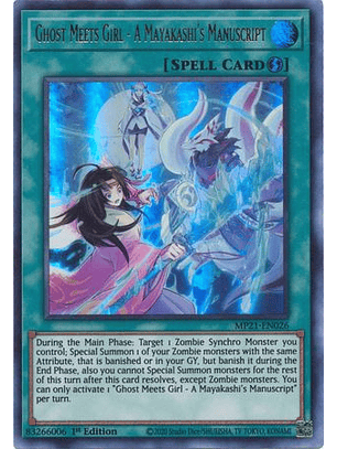 Ghost Meets Girl - A Mayakashi's Manuscript - MP21-EN026 - Ultra Rare