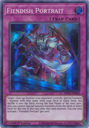 Fiendish Portrait - MP21-EN033 - Super Rare  1