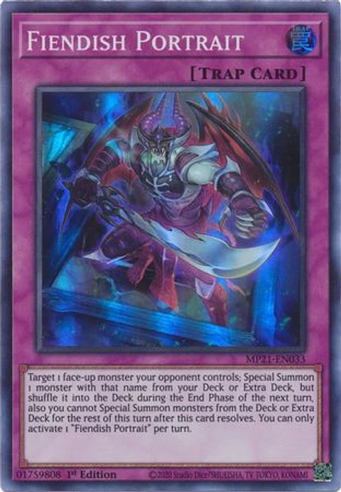 Fiendish Portrait - MP21-EN033 - Super Rare 