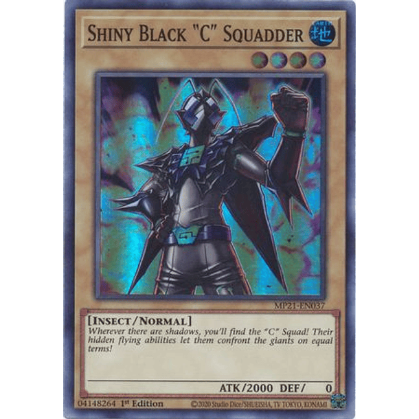 Shiny Black C" Squadder" - MP21-EN037 - Super Rare