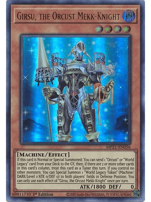 Girsu, the Orcust Mekk-Knight - MP21-EN056 - Ultra Rare