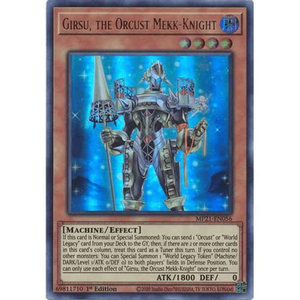 Girsu, the Orcust Mekk-Knight - MP21-EN056 - Ultra Rare