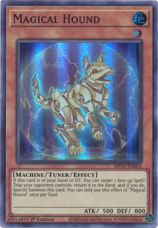 Magical Hound - MP21-EN063 - Super Rare 1