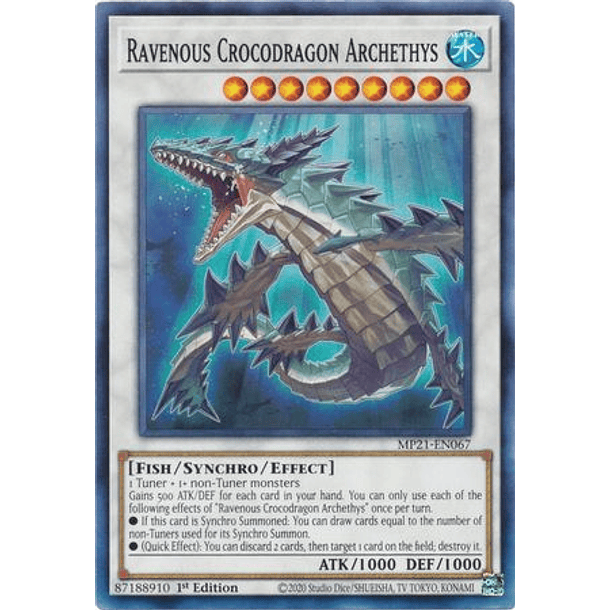 Ravenous Crocodragon Archethys - MP21-EN067 - Common