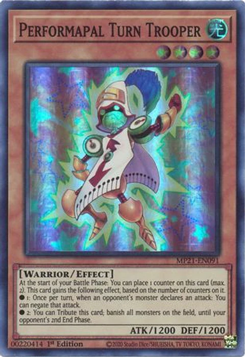 Performapal Turn Trooper - MP21-EN091 - Super Rare 