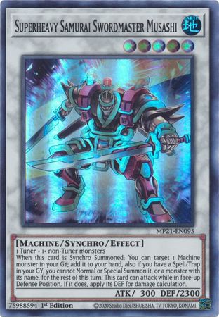 Superheavy Samurai Swordmaster Musashi - MP21-EN095 - Super Rare 1