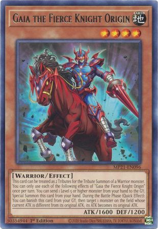 Gaia the Fierce Knight Origin - MP21-EN096 - Rare 1