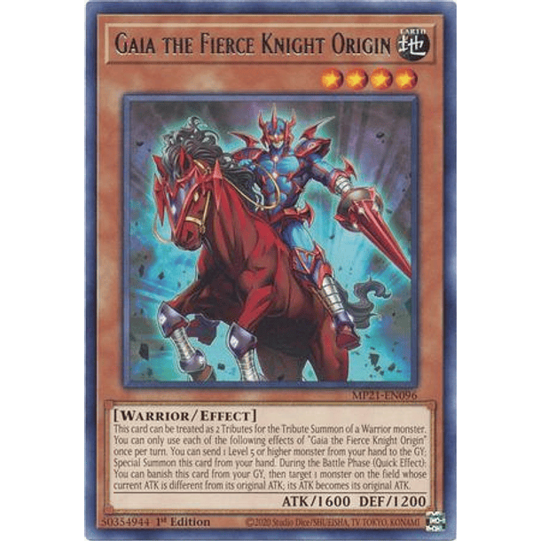 Gaia the Fierce Knight Origin - MP21-EN096 - Rare