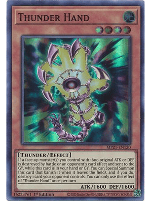 Thunder Hand - MP21-EN120 - Super Rare
