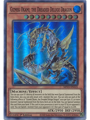 Gizmek Okami, the Dreaded Deluge Dragon - MP21-EN121 - Super Rare