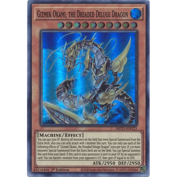 Gizmek Okami, the Dreaded Deluge Dragon - MP21-EN121 - Super Rare