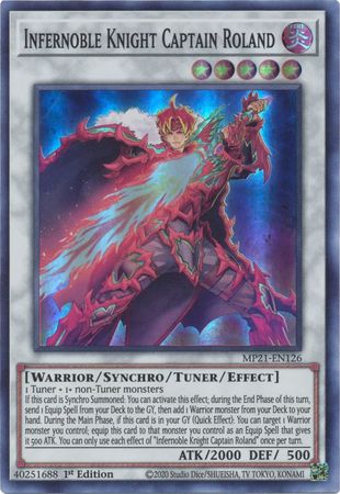 Infernoble Knight Captain Roland - MP21-EN126 - Super Rare 1