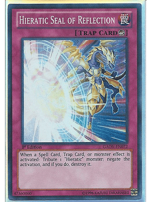 Hieratic Seal of Reflection - GAOV-EN072 - Super Rare