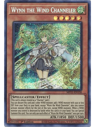 Wynn the Wind Channeler - MP21-EN158 - Prismatic Secret Rare 