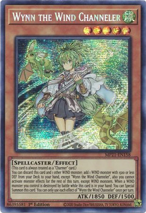 Wynn the Wind Channeler - MP21-EN158 - Prismatic Secret Rare 