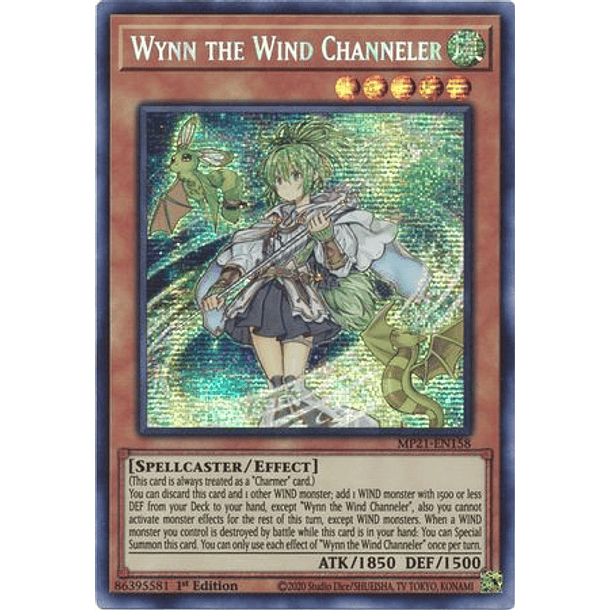 Wynn the Wind Channeler - MP21-EN158 - Prismatic Secret Rare 