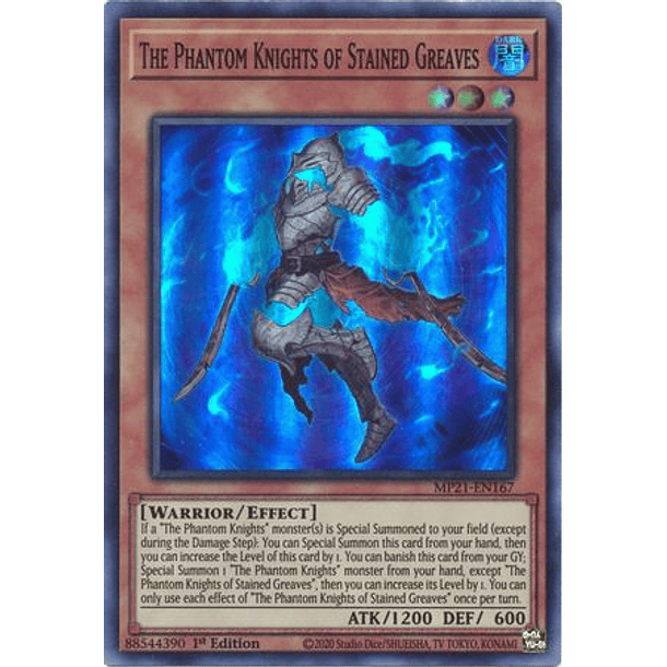 The Phantom Knights of Stained Greaves - MP21-EN167 - Super Rare