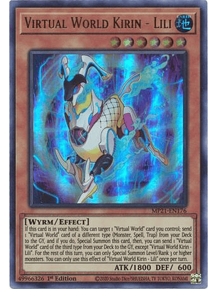 Virtual World Kirin - Lili - MP21-EN176 - Ultra Rare