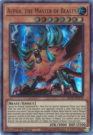 Alpha, the Master of Beasts - MP21-EN179 - Ultra Rare 1