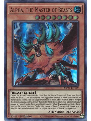 Alpha, the Master of Beasts - MP21-EN179 - Ultra Rare