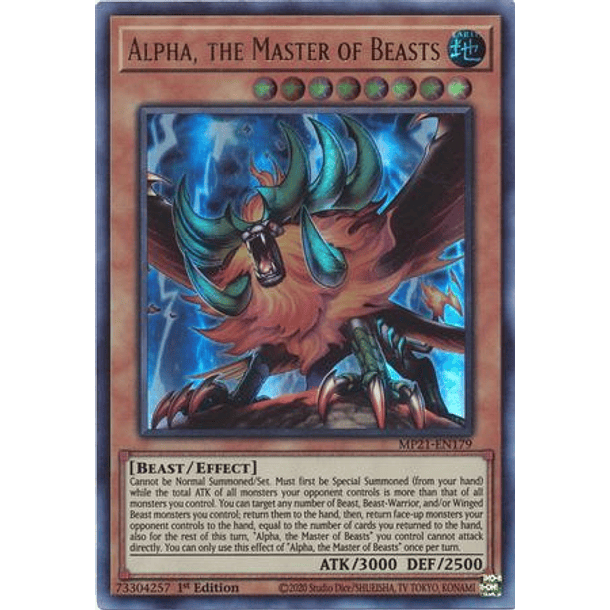 Alpha, the Master of Beasts - MP21-EN179 - Ultra Rare