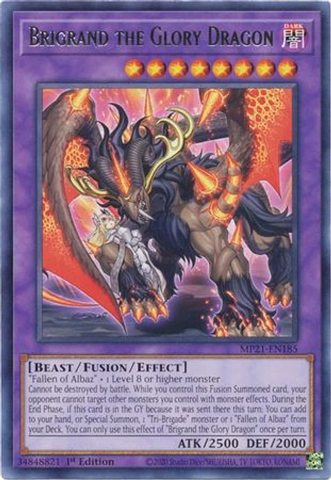 Brigrand the Glory Dragon - MP21-EN185 - Rare