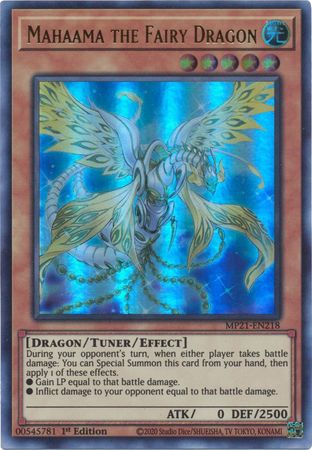 Mahaama the Fairy Dragon - MP21-EN218 - Ultra Rare 1