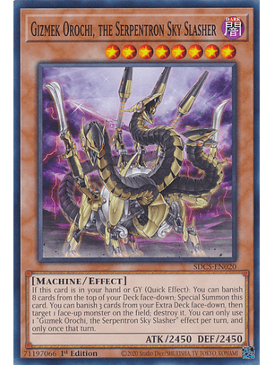 Gizmek Orochi, the Serpentron Sky Slasher - SDCS-EN020 - Common