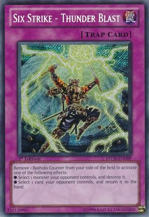 Six Strike - Thunder Blast - STOR-EN089 - Secret Rare (jugado)