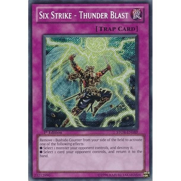 Six Strike - Thunder Blast - STOR-EN089 - Secret Rare (jugado)