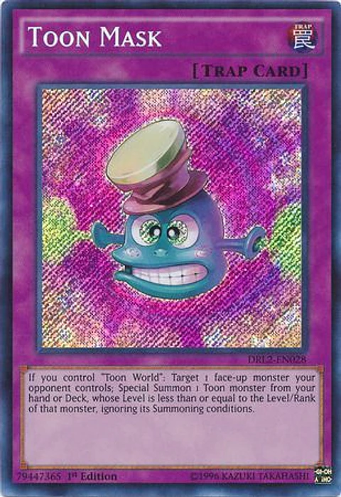 Toon Mask - DRL2-EN028 - Secret Rare (español)