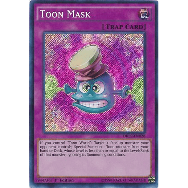 Toon Mask - DRL2-EN028 - Secret Rare (español)