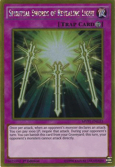 Spiritual Swords of Revealing Light - MVP1-ENG31 - Gold Rare
