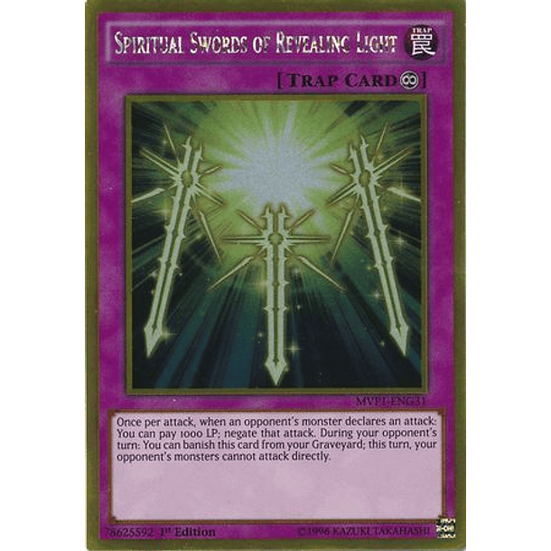 Spiritual Swords of Revealing Light - MVP1-ENG31 - Gold Rare
