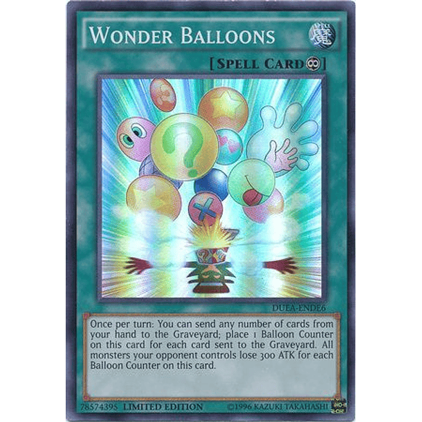 Wonder Balloons - DUEA-ENDE6 - Super Rare Limited Edition