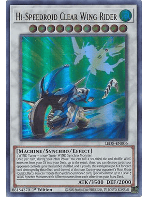Hi-Speedroid Clear Wing Rider - LED8-EN006 - Ultra Rare