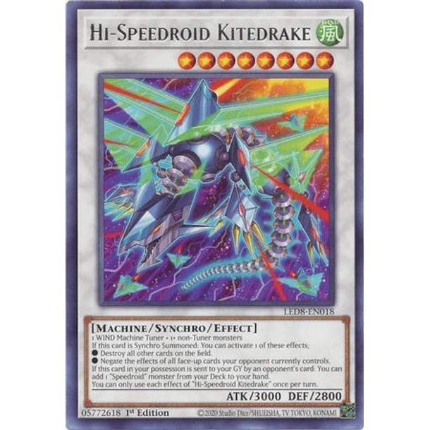 Hi-Speedroid Kitedrake - LED8-EN018 - Rare