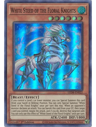 White Steed of the Floral Knights - LED8-EN022 - Super Rare