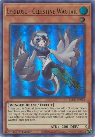 Lyrilusc - Celestine Wagtail - LED8-EN036 - Ultra Rare 1
