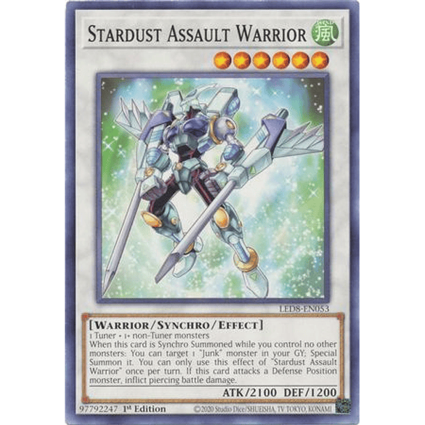 Stardust Assault Warrior - LED8-EN053 - Common
